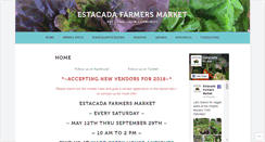 Desktop Screenshot of estacadafarmersmarket.org